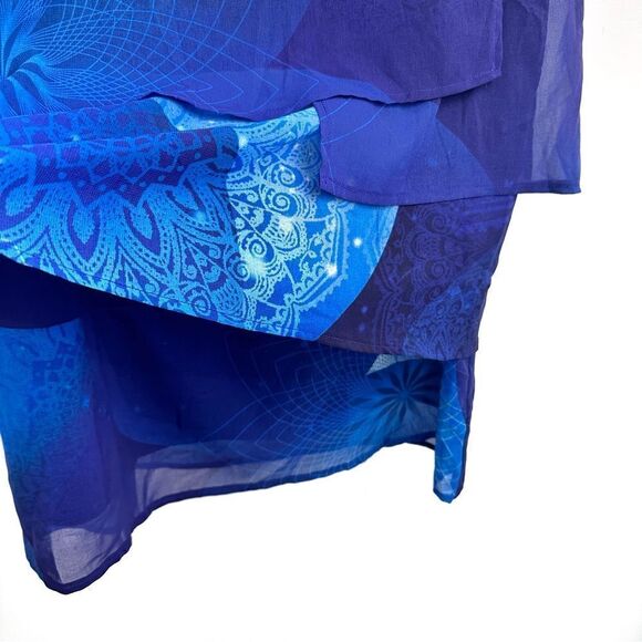 Desigual Layered Blue Tunic dress Sz 36 EU - Picture 6 of 15